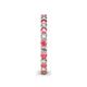 5 - Ellen 2.40 mm Pink Tourmaline and Diamond Eternity Band 