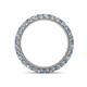 4 - Ellen 2.40 mm Blue Topaz and Diamond Eternity Band 