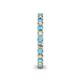 5 - Ellen 2.40 mm Blue Topaz and Diamond Eternity Band 