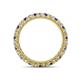 4 - Ellen 2.40 mm Iolite and Diamond Eternity Band 