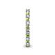 5 - Ellen 2.40 mm Peridot and Diamond Eternity Band 