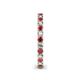 5 - Ellen 2.40 mm Rhodolite Garnet and Diamond Eternity Band 