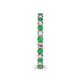 5 - Ellen 2.40 mm Emerald and Diamond Eternity Band 