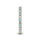 5 - Ellen 2.40 mm Aquamarine and Diamond Eternity Band 