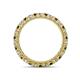 4 - Ellen 2.40 mm Smoky Quartz and Diamond Eternity Band 