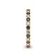 5 - Ellen 2.40 mm Smoky Quartz and Diamond Eternity Band 