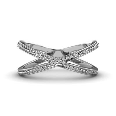 Faina Bold Criss Cross Beaded Ring