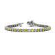 1 - Izarra 3.70 mm Yellow and White Lab Grown Diamond Eternity Tennis Bracelet 