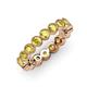 4 - Arria 3.00 mm Yellow Sapphire Eternity Band 