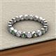 2 - Arria 2.70 mm Diamond and Lab Created Alexandrite Eternity Band 