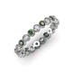 3 - Arria 2.70 mm Diamond and Lab Created Alexandrite Eternity Band 