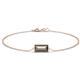 1 - Aniya 10x5 mm Baguette Cut Smoky Quartz Solitaire Station Minimalist Bracelet 