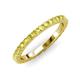 3 - Lara 2.70 mm Yellow Diamond Eternity Band 