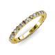 3 - Lara 2.70 mm Smoky Quartz and Diamond Eternity Band 