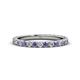 1 - Lara 2.70 mm Iolite and Diamond Eternity Band 