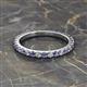 2 - Lara 2.70 mm Iolite and Diamond Eternity Band 