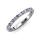 3 - Lara 2.70 mm Iolite and Diamond Eternity Band 