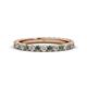 1 - Lara 2.70 mm Lab Created Alexandrite and Lab Grown Diamond Eternity Band 