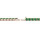 2 - Cliona 3.00 mm Emerald Eternity Tennis Bracelet 