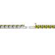 2 - Cliona 3.00 mm Yellow Diamond Eternity Tennis Bracelet 