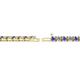 2 - Cliona 3.00 mm Tanzanite and Diamond Eternity Tennis Bracelet 