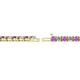 2 - Cliona 3.00 mm Amethyst and Diamond Eternity Tennis Bracelet 