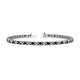 1 - Cliona 3.00 mm Black Diamond and Lab Grown Diamond Eternity Tennis Bracelet 