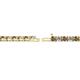 2 - Cliona 3.00 mm Smoky Quartz and Lab Grown Diamond Eternity Tennis Bracelet 