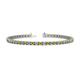 1 - Cliona 3.00 mm Yellow Diamond and Lab Grown Diamond Eternity Tennis Bracelet 