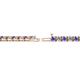 2 - Cliona 2.70 mm Tanzanite and Diamond Eternity Tennis Bracelet 