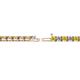 2 - Cliona 2.70 mm Yellow Sapphire and Diamond Eternity Tennis Bracelet 