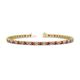 1 - Cliona 2.70 mm Ruby and Lab Grown Diamond Eternity Tennis Bracelet 