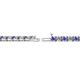 2 - Cliona 2.70 mm Tanzanite and Lab Grown Diamond Eternity Tennis Bracelet 