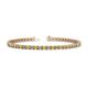 1 - Cliona 2.70 mm Yellow Sapphire and Lab Grown Diamond Eternity Tennis Bracelet 