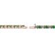 2 - Cliona 2.40 mm Emerald and Diamond Eternity Tennis Bracelet 