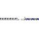 2 - Cliona 2.40 mm Tanzanite and Diamond Eternity Tennis Bracelet 