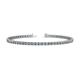 1 - Cliona 2.40 mm Aquamarine and Diamond Eternity Tennis Bracelet 