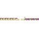 2 - Cliona 2.40 mm Amethyst and Diamond Eternity Tennis Bracelet 