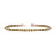 1 - Cliona 2.40 mm Yellow Sapphire and Diamond Eternity Tennis Bracelet 