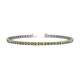 1 - Cliona 2.40 mm Yellow and White Diamond Eternity Tennis Bracelet 