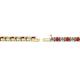 2 - Cliona 2.40 mm Ruby and Lab Grown Diamond Eternity Tennis Bracelet 