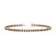 1 - Cliona 2.40 mm Citrine and Lab Grown Diamond Eternity Tennis Bracelet 