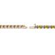 2 - Cliona 2.40 mm Yellow Diamond and Lab Grown Diamond Eternity Tennis Bracelet 