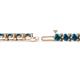 2 - Cliona 4.10 mm Blue Diamond Eternity Tennis Bracelet 