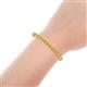 4 - Cliona 4.10 mm Yellow Sapphire Eternity Tennis Bracelet 
