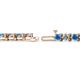 2 - Cliona 4.10 mm Blue Topaz and Diamond Eternity Tennis Bracelet 