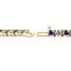 2 - Cliona 4.10 mm Iolite and Diamond Eternity Tennis Bracelet 