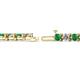 2 - Cliona 4.10 mm Emerald and Diamond Eternity Tennis Bracelet 