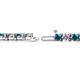 2 - Cliona 4.10 mm London Blue Topaz and Diamond Eternity Tennis Bracelet 