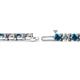 2 - Cliona 4.10 mm Blue and White Diamond Eternity Tennis Bracelet 